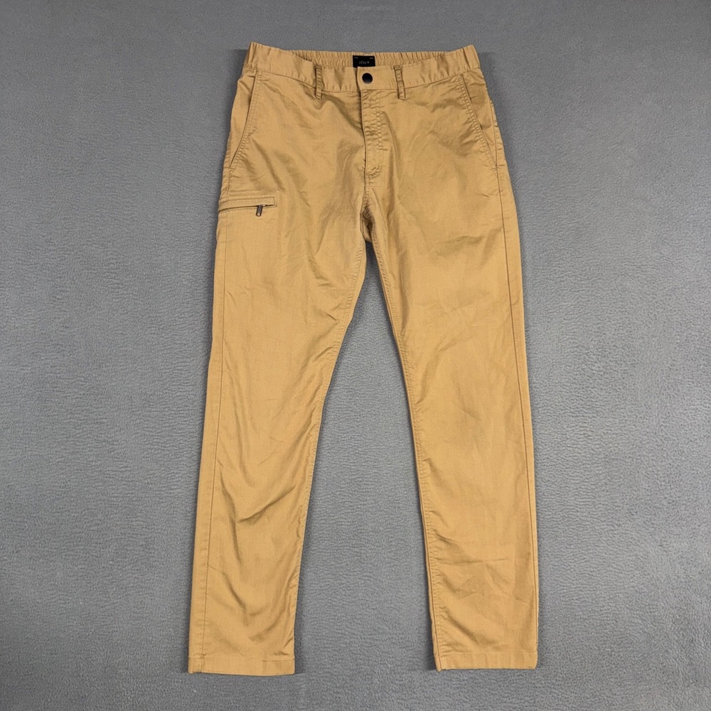 J.Crew Pants Mens 30x30 Brown 484 Slim Performance Stretch Zip Pocket Chino